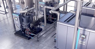 Top down image of compression dryers