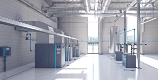 image of a compressor room