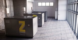 Picture of an Atlas Copco Compressor room