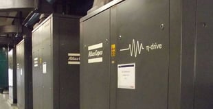 Image of an Atlas Copco oil-free compressor