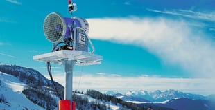 Image of an artificial snow blower