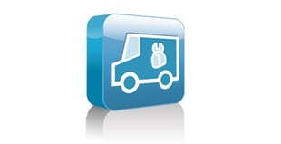 Icon graphic of a truck