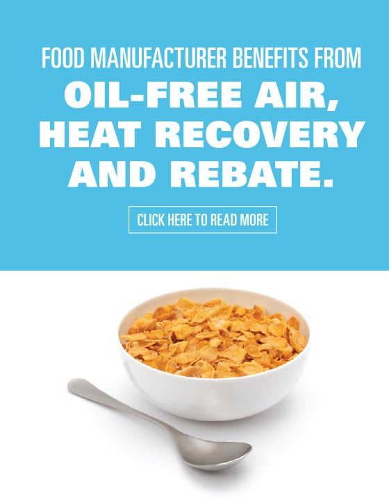 Atlas Copco Oil Free Food Manufacturing Cereal