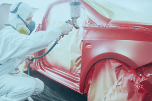 Autobody shop with paint