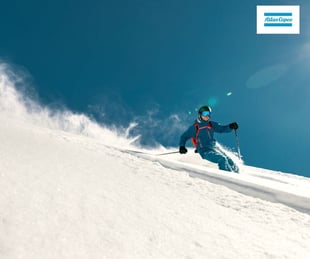 Man skiing down a hill