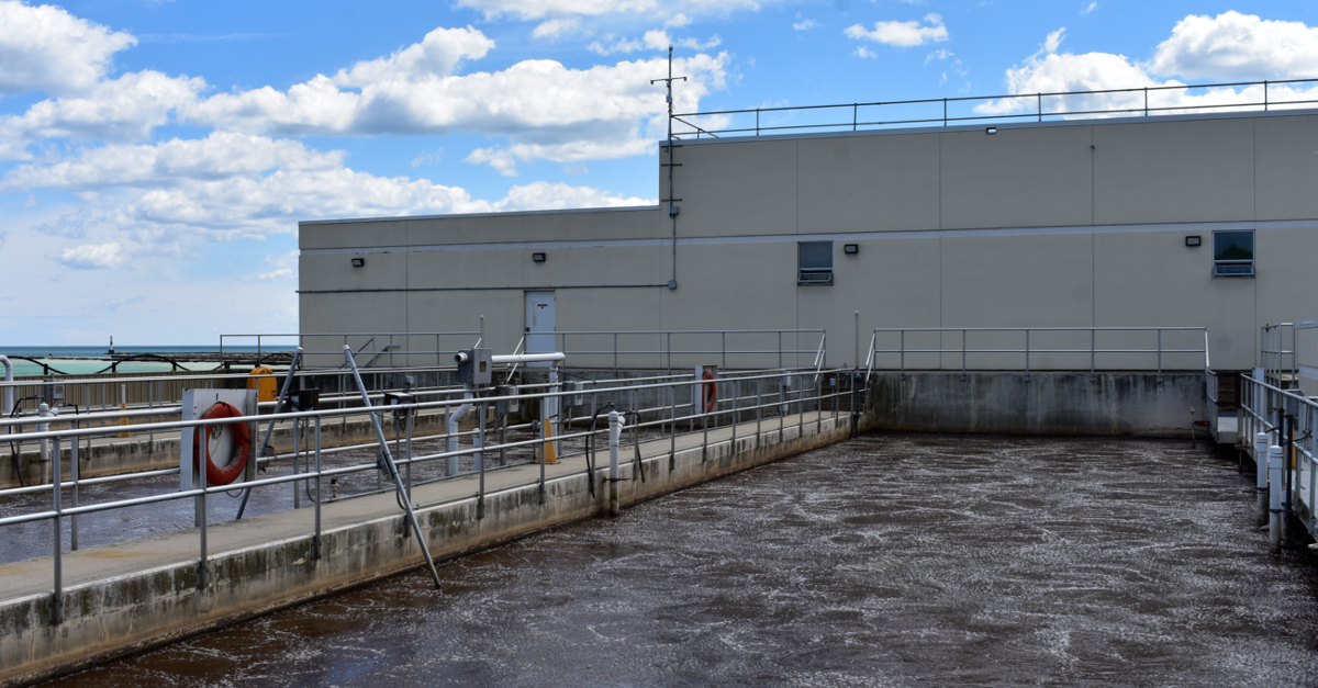 image of wastewater treatment facility