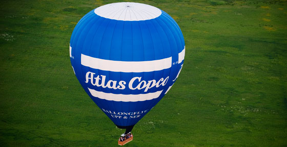 Image of an Atlas Copco hot-air balloon