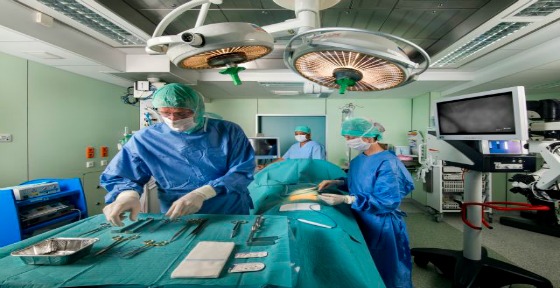 Image of medical staff preparing for surgery