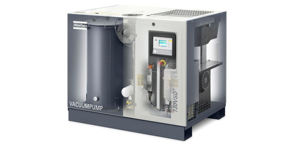 Image of an Atlas Copco vacuum pump